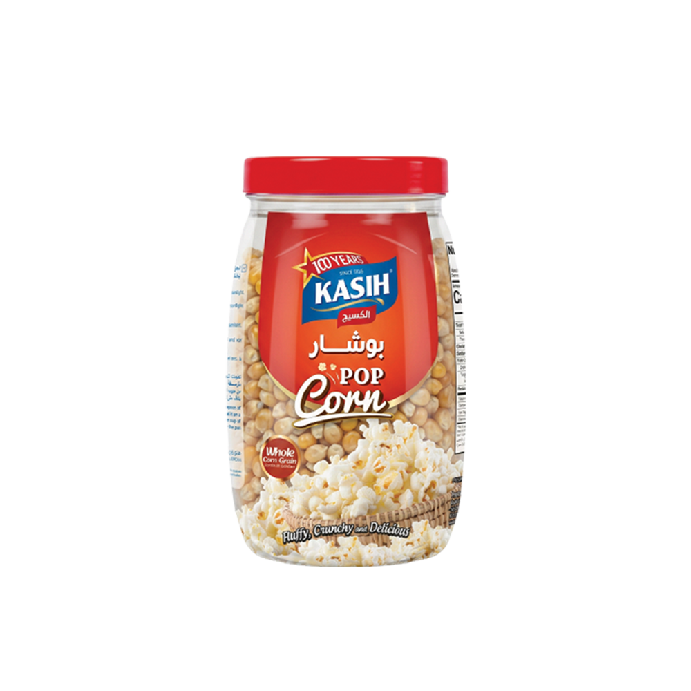 Kasih Popcorn Whole Grain 100% – Jar (850g)
